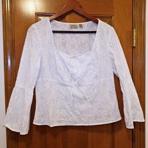 Caslon bell-sleeve peasant blouse
